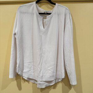 Long Sleeve White Thermal Top